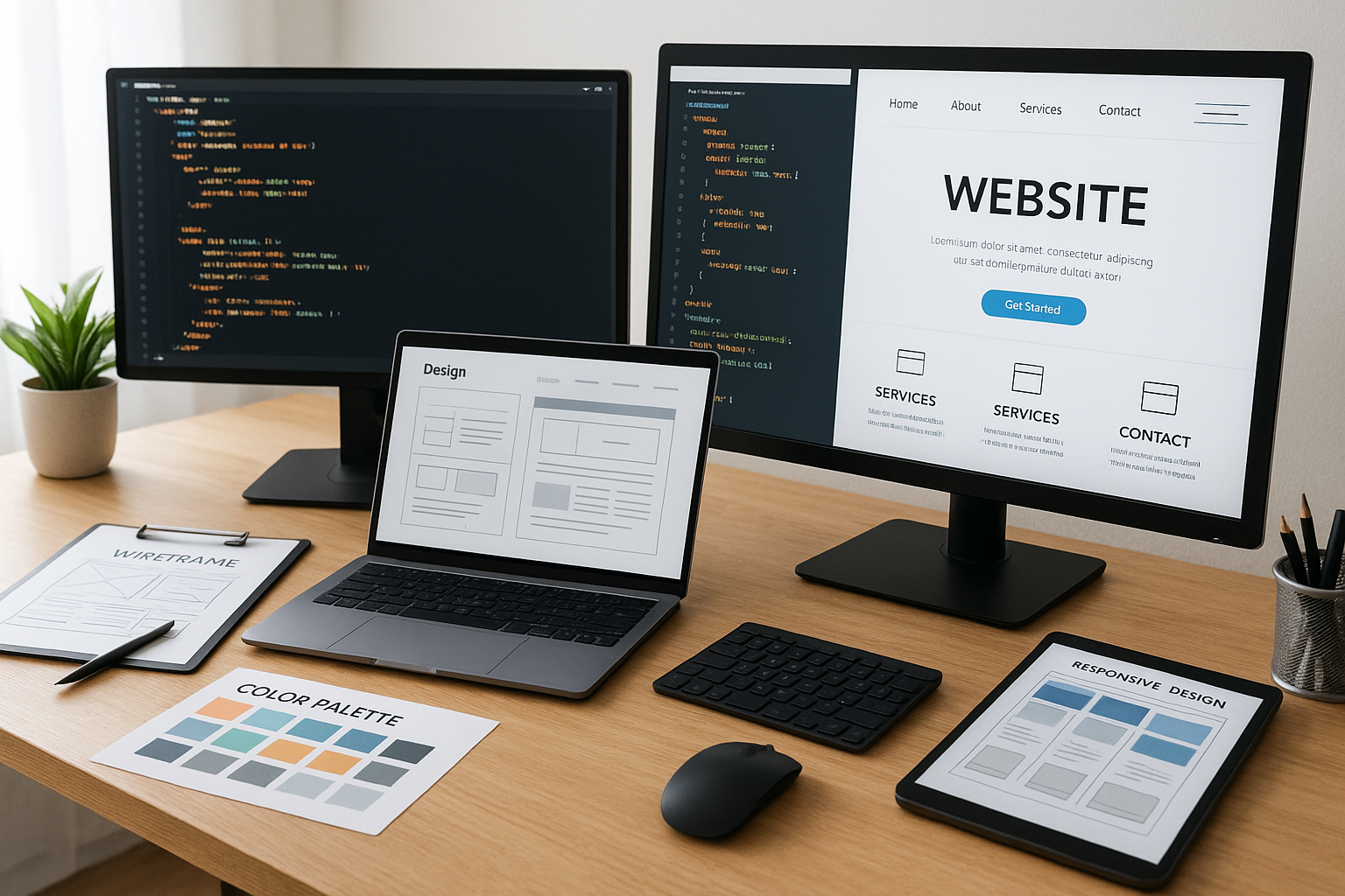 Website creation and development.